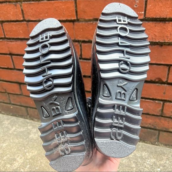 See by Chloe Black Chunky Lug Sole Rubber Rain Boots Sz 39 - Picture 7 of 9